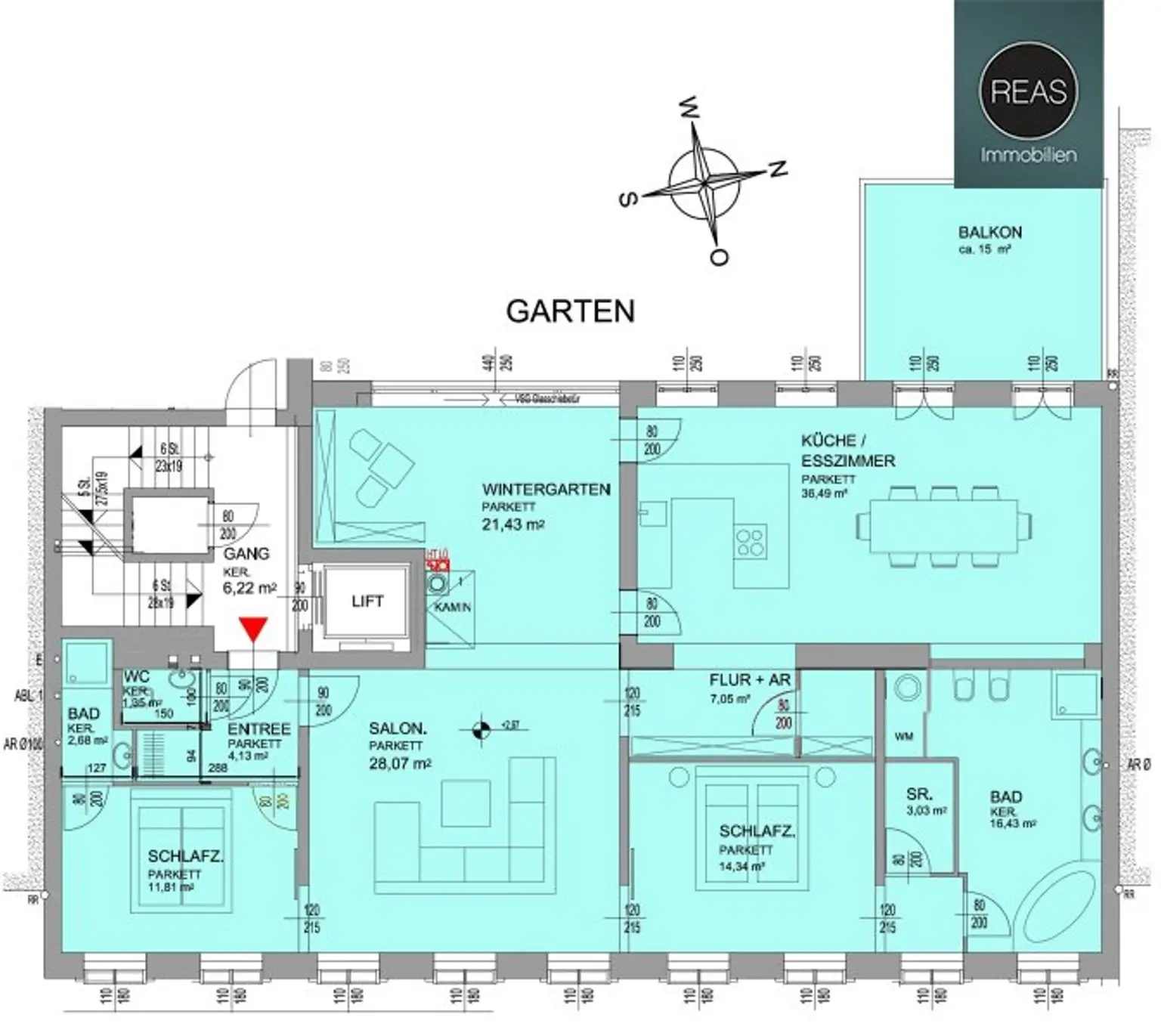 Provisionsfrei: Wunderschönes Apartment mit ruhiger Balkon-Terrasse bei der Orangerie Schönbrunn!