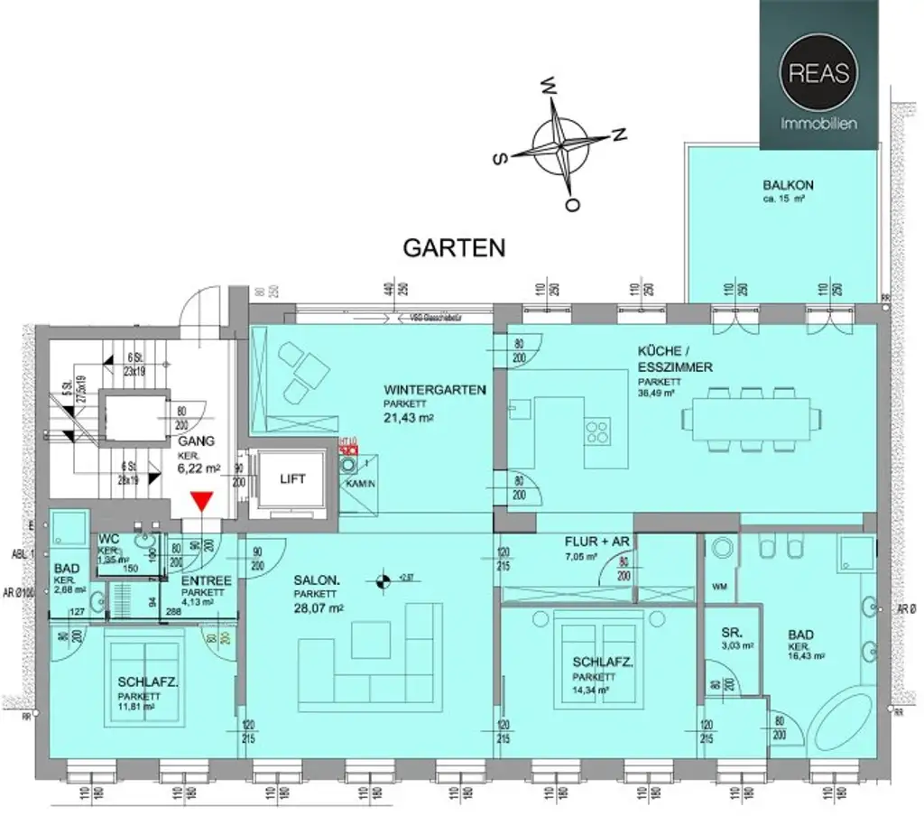 Provisionsfrei: Wunderschönes Apartment mit ruhiger Balkon-Terrasse bei der Orangerie Schönbrunn!