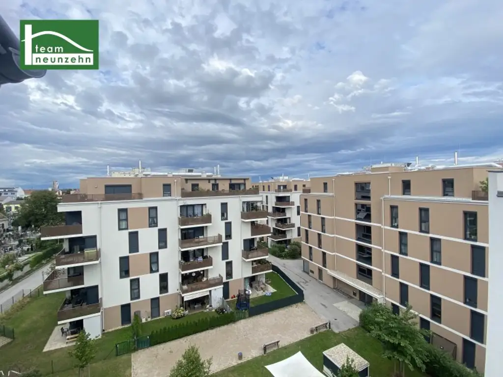 Wohnen im Mautner-Markhof nahe S-Bahn S7 Kaiserebersdorf- Große Terrasse und Abstellraum! Traumbad! GEMEINSCHAFTLICHE DACHTERRASSE!