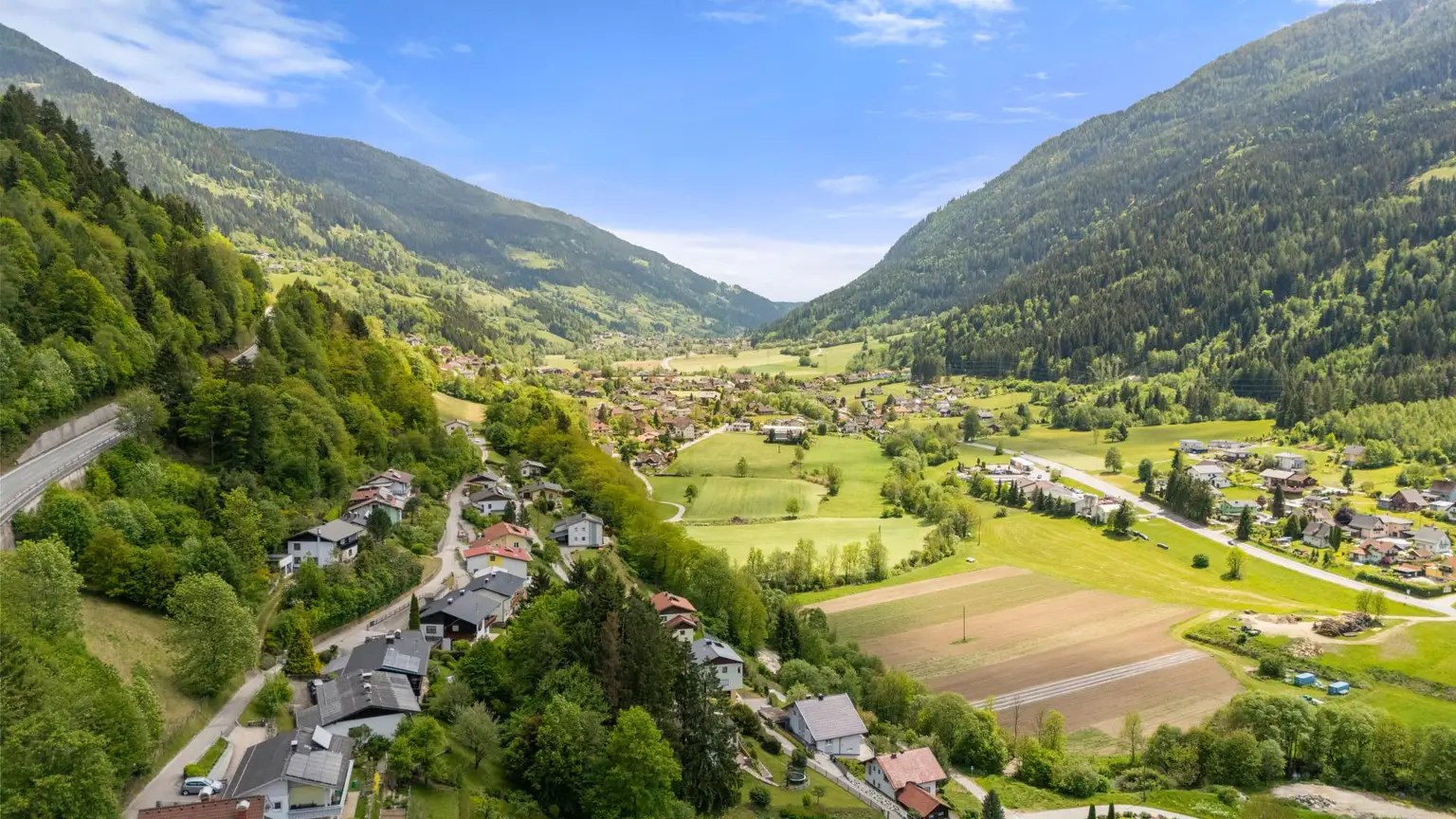 Blick Richtung Feld am See