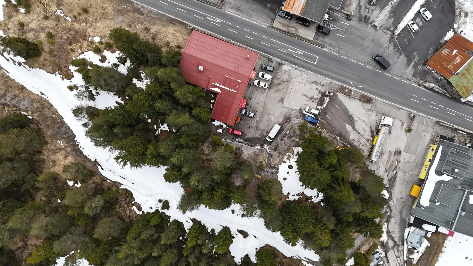 Nassereith - Grundstück - Drohnenansicht