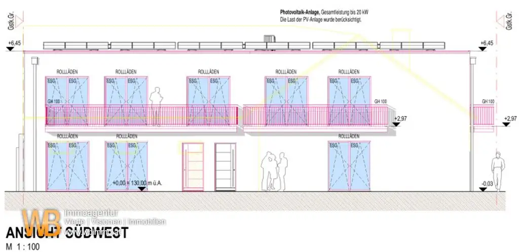 Erstbezug mit 101m² WFL + 2 Balkone 18m², 31m² Wohnküche & Zi-16m²+13m²+9m², 60m² PKW-Stellplatz