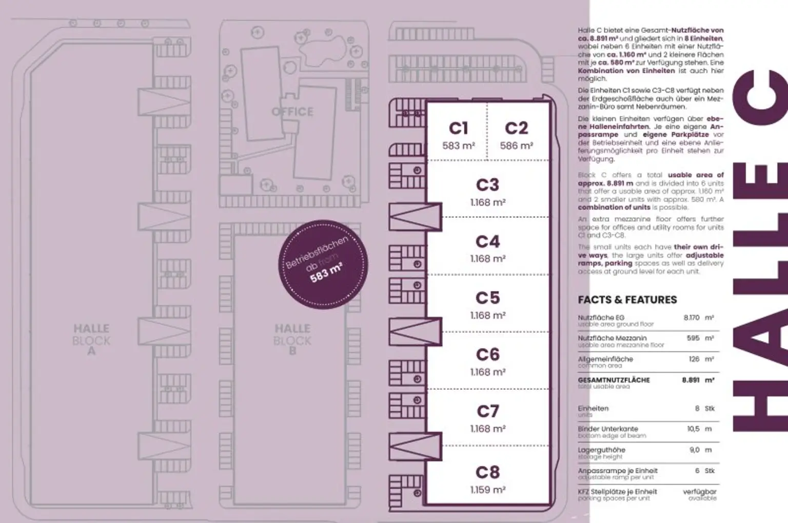 Ihr Standort für Produktion, Gewerbe, Lager oder Büro in Neusiedl am See  - ab 668 m² Nutzfläche