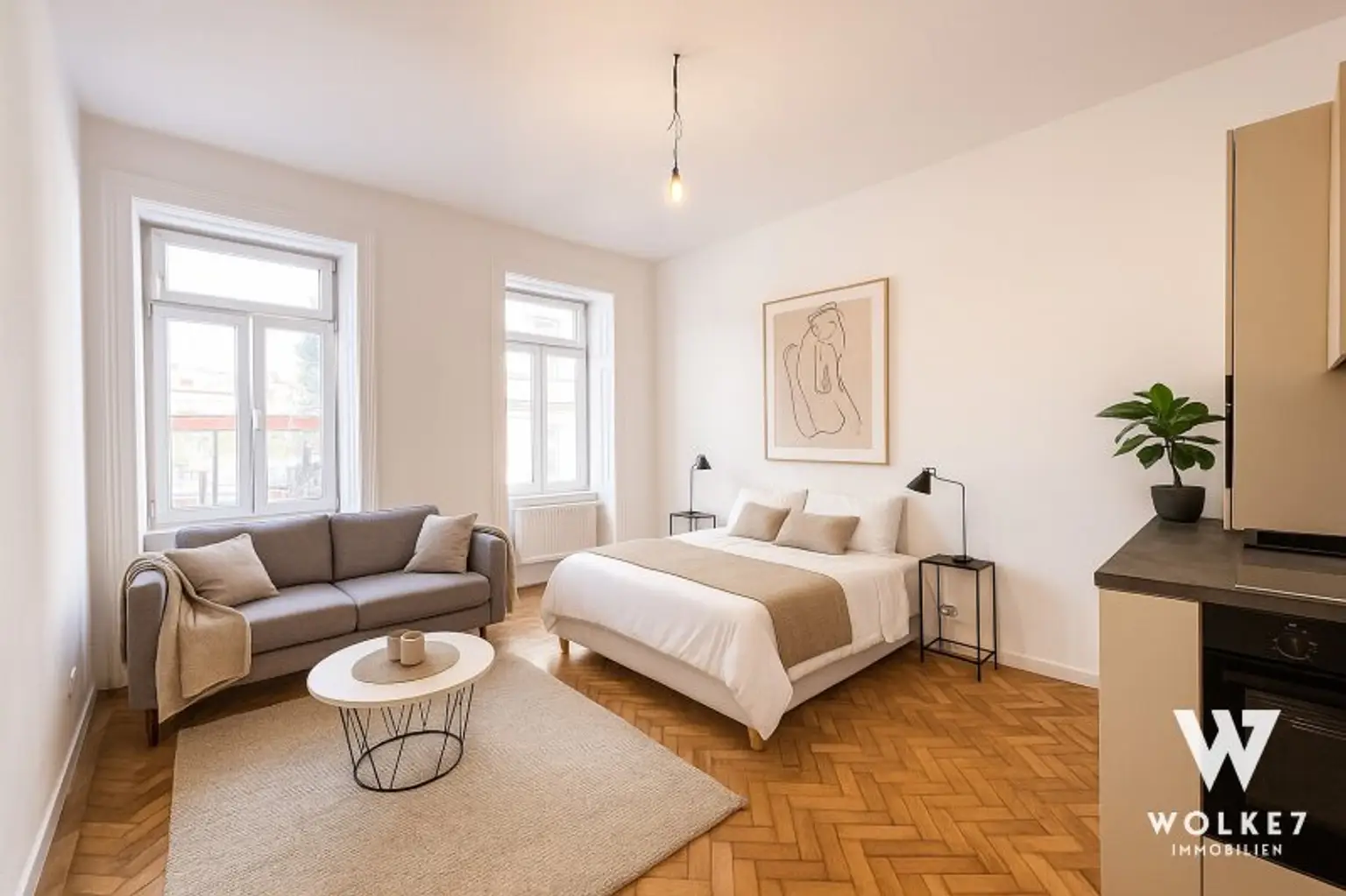 Exklusiver Erstbezug nach Sanierung: 1-Zimmer-Wohnung mit Wohlfühlcharme!