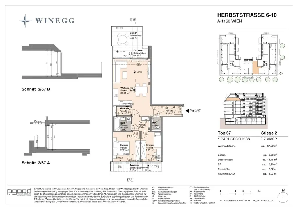 Dachgeschoßwohntraum! 3 Zimmer und Blick in den ruhig gelegenen Innenhof!