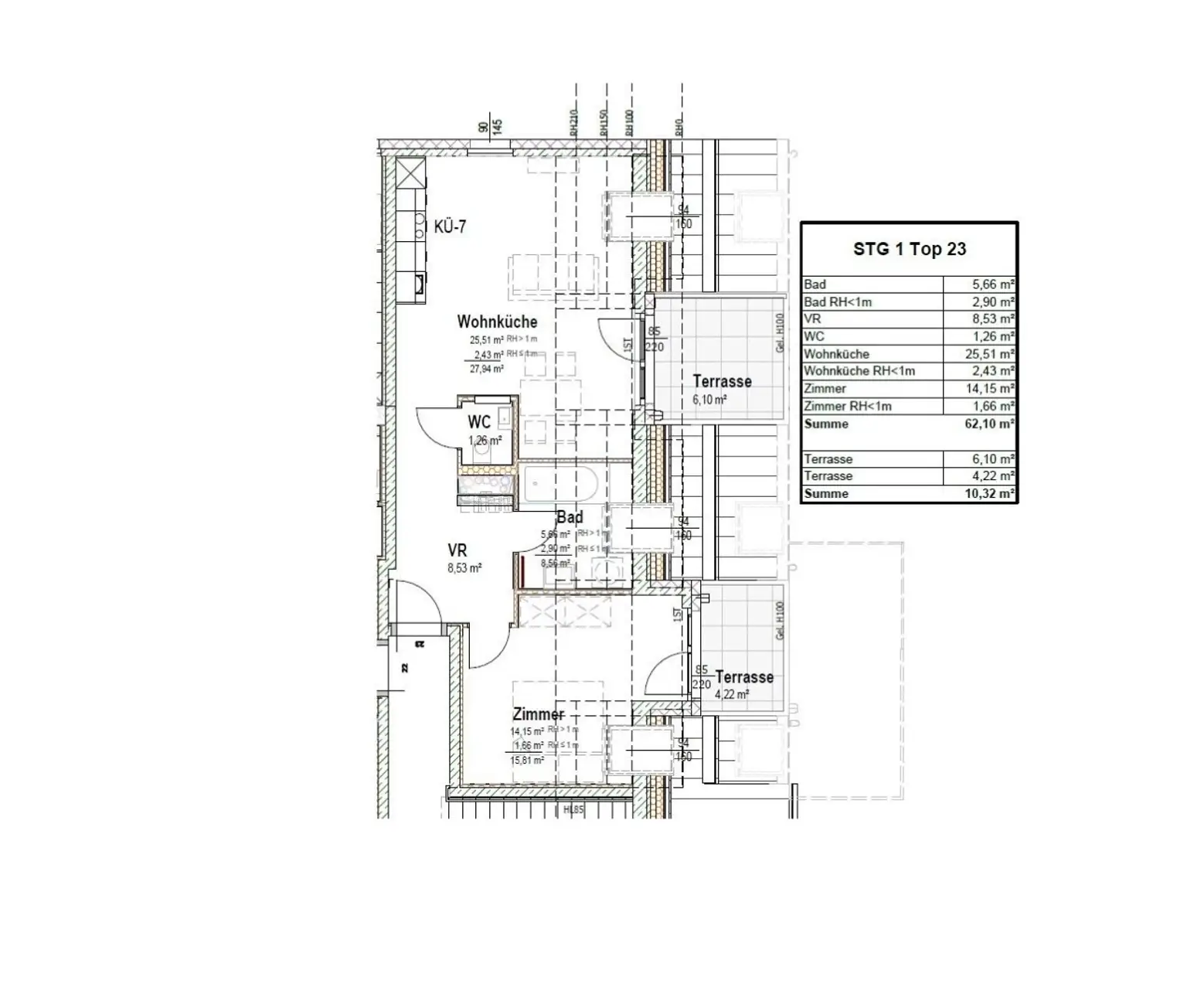 Coole DG-Wohnung mit 2 Terrassen und Fußbodenkühlung!!