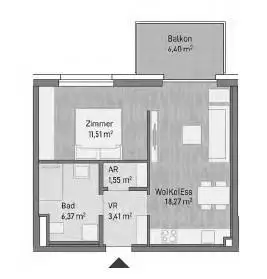 Leben in der Innenstadt Graz: NEU 8020 1.OG, 41m² mit Balkon, A+, *****Aktion zum Baustart