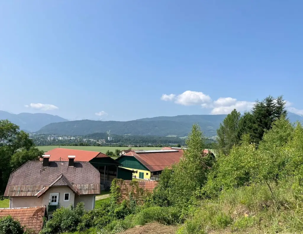 Traumhaftes Baugrundstück in Villach-Vassach mit Altbestand - Sonnig, ruhig und mit Weitblick