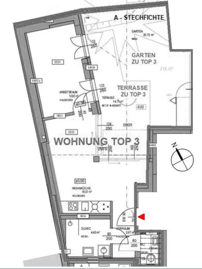 Erstbezug nach Sanierung - hofseitige Gartenwohnung mit Terrasse
