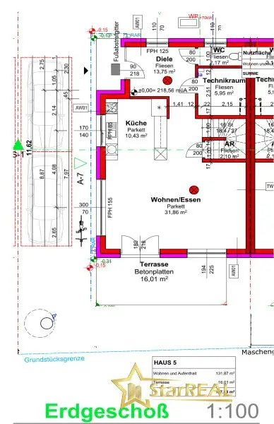 Plan Erdgeschoss