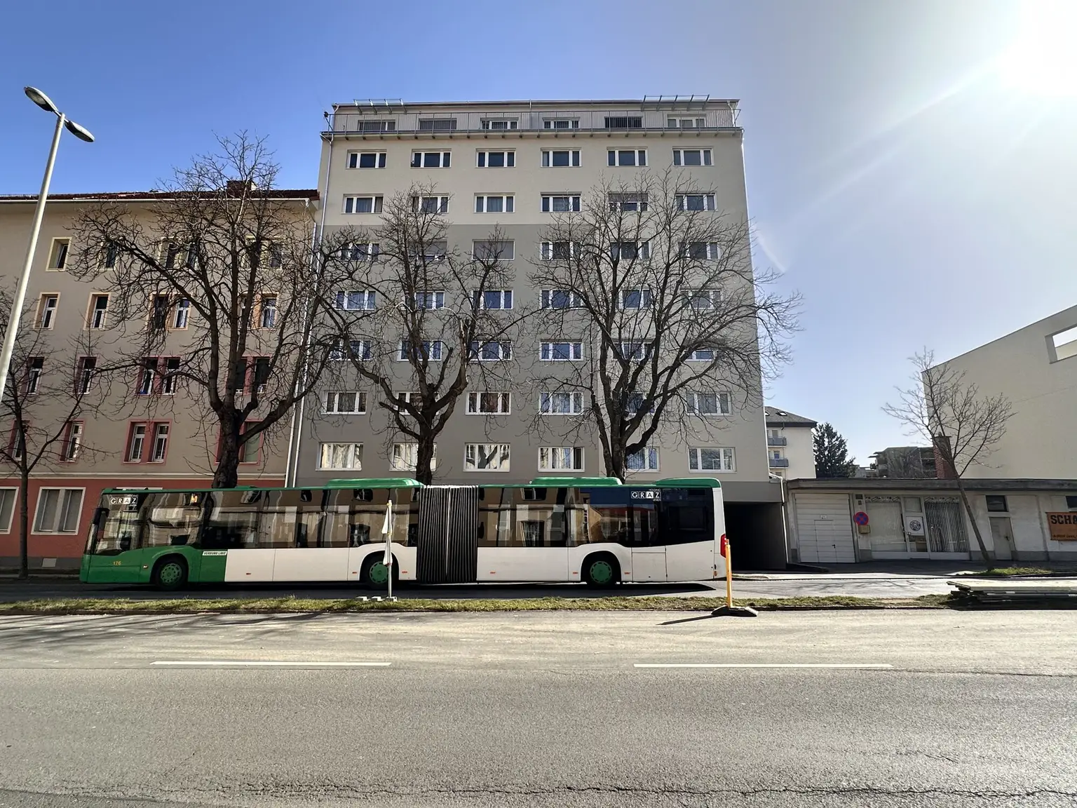 Hausansicht Kalvariengürtel 55 – Straßenseite