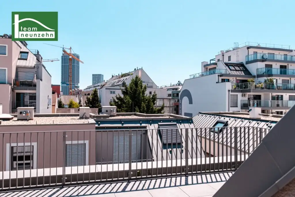 Moderne 2-Zimmer-DG-Wohnung mit Terrasse in 1220 Wien – Erstbezug auf Eigengrund - JETZT ANFRAGEN