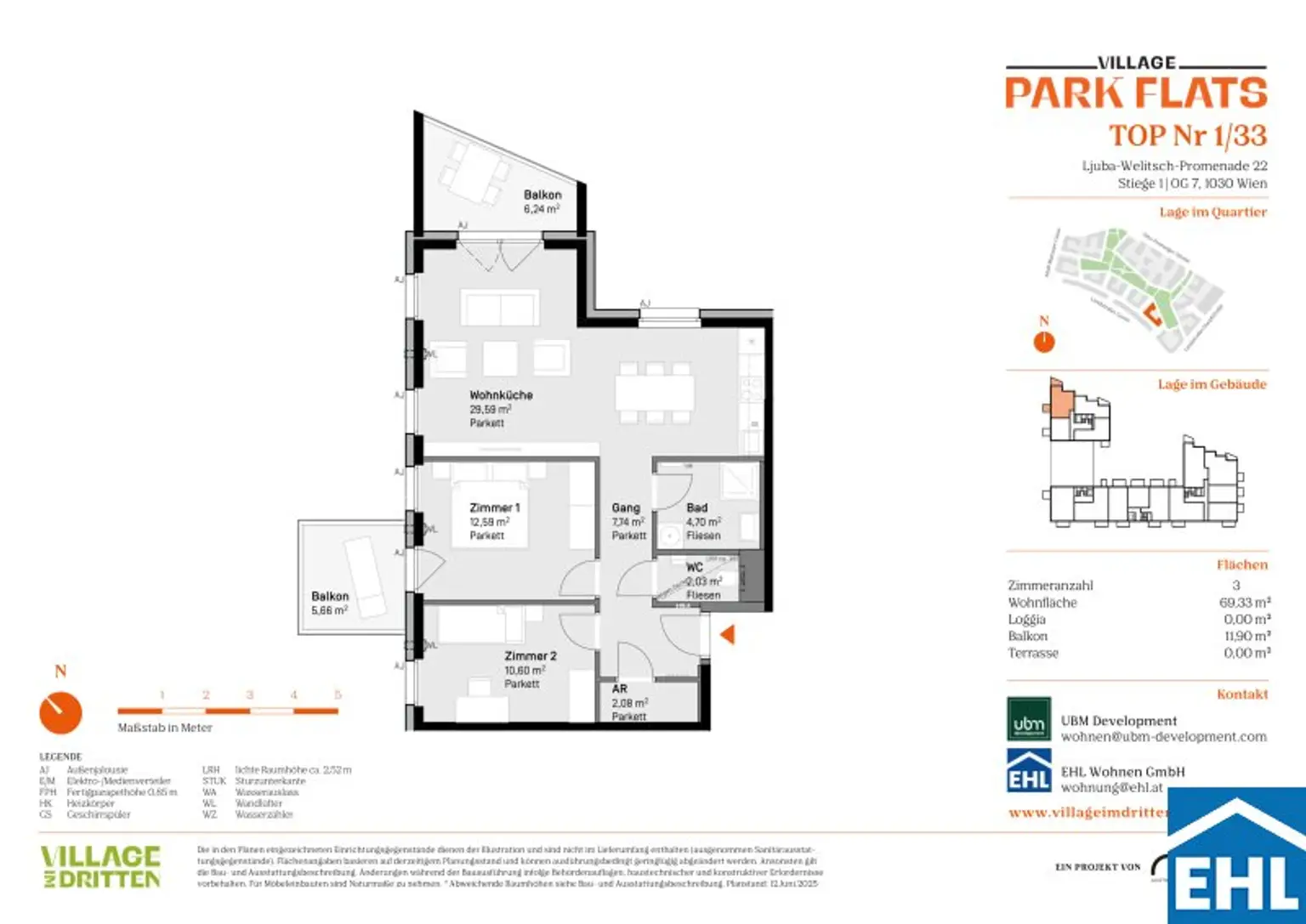 Parknähe und Urbanität – Ihr Anlageobjekt bei den PARK FLATS