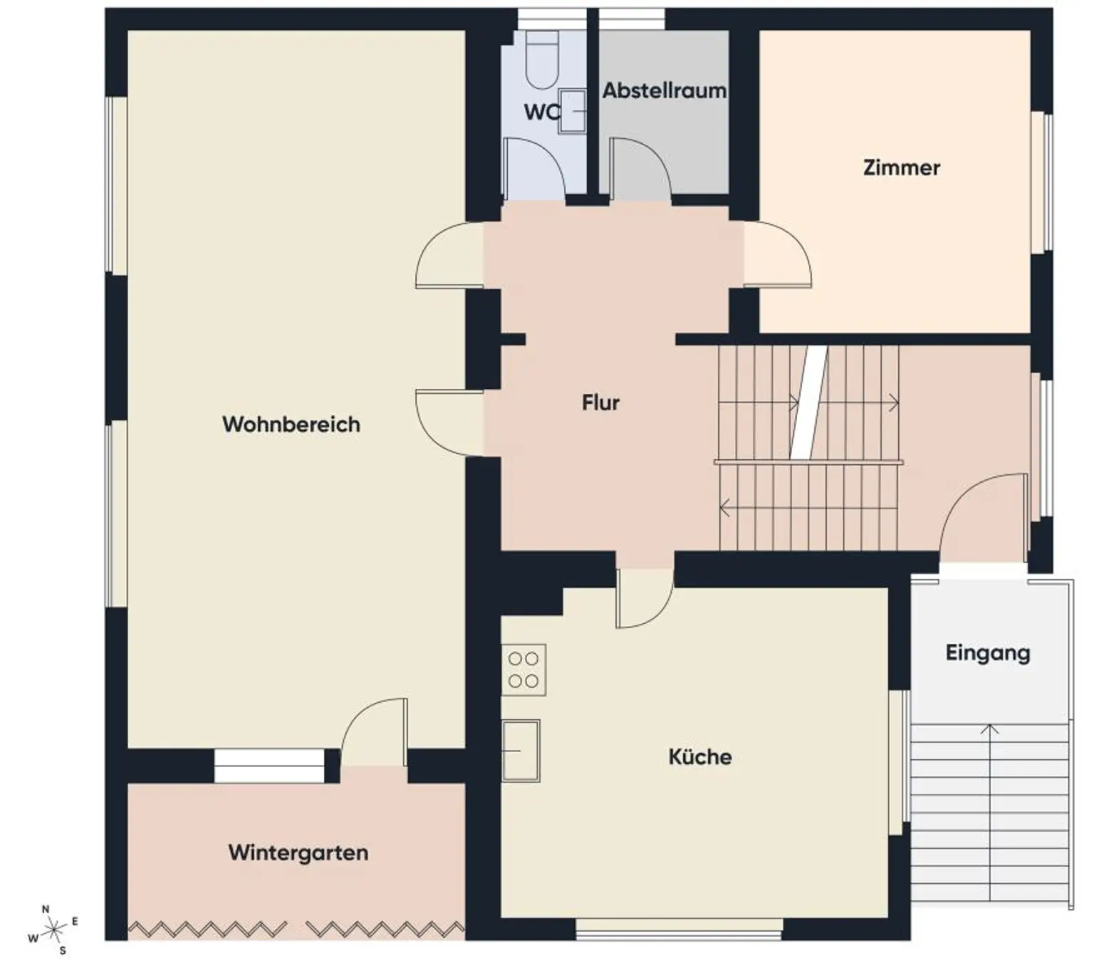 Grundriss ohne Maßstab 1. OG