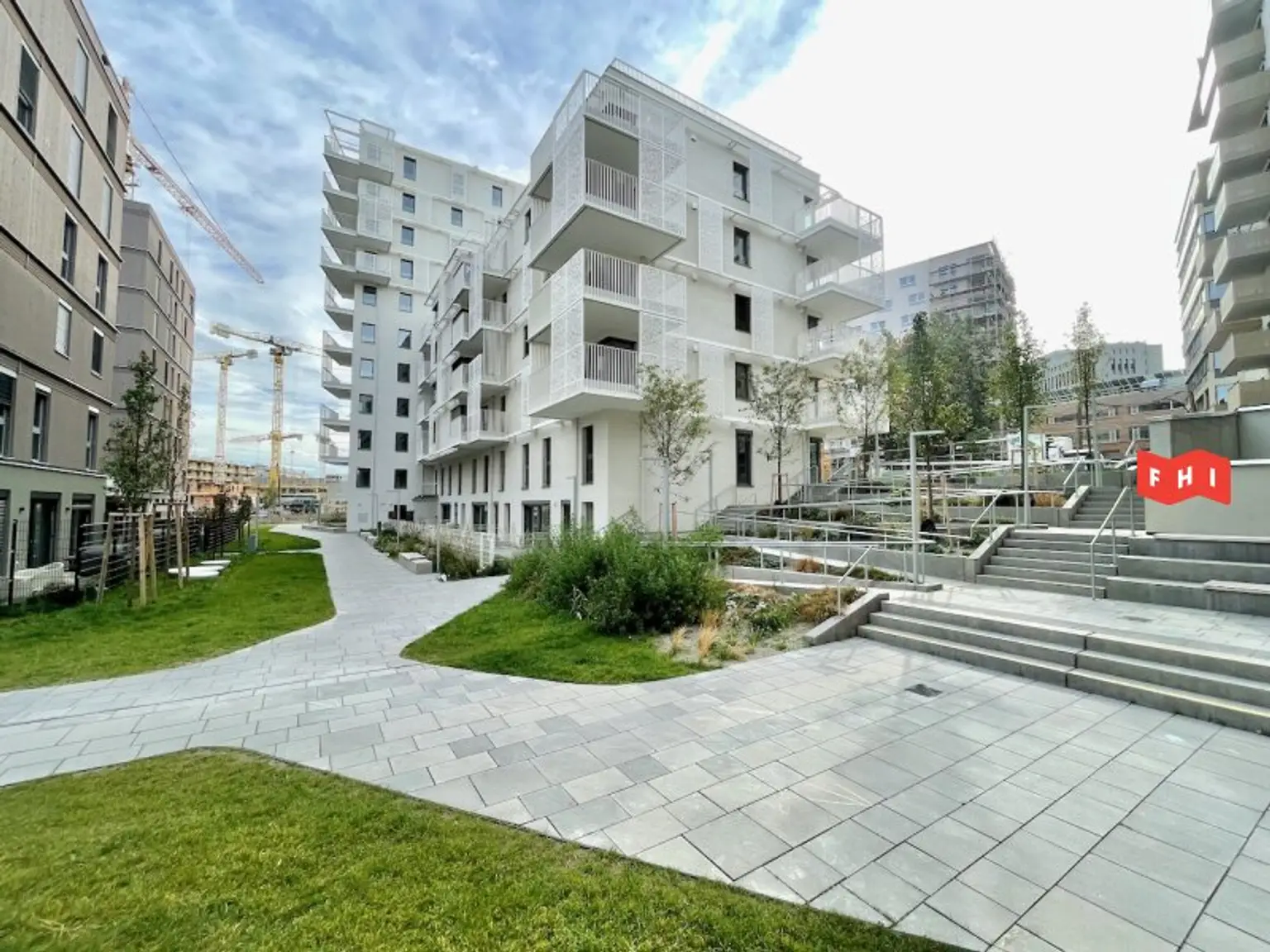 Energieeffizienter 59m² Terrassen-Erstbezug mit Erdwärme, Photovoltaik, Deckenkühlung u. weitläufiger Gemeinschaftsterrasse Nähe Schloss Belvedere