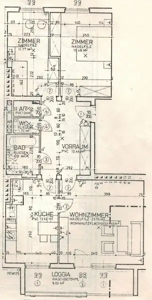 Sonnige Loggia-Wohnung mit Blick ins Grüne
