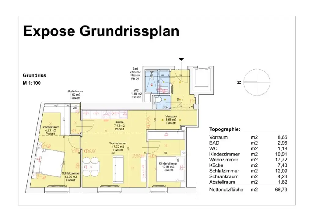 Einmalige Chance - 3-Zimmer-Wohnung im Karmeliterviertel mit freiem Mietzins