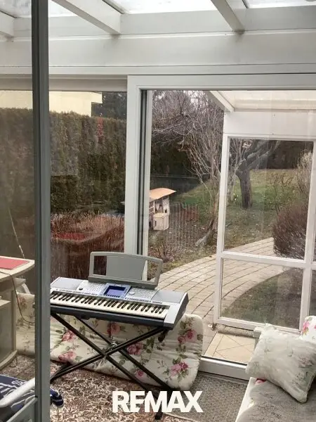 Ausblick vom Wintergarten