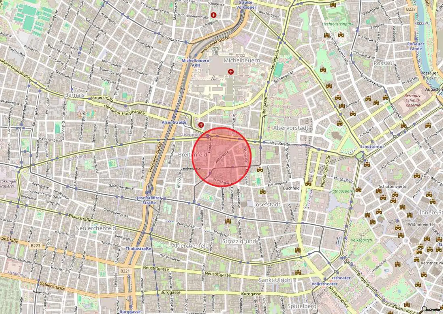 Teilsanierte 3 Zimmer Wohnung in Top Lage - 
Nahe altes AKH und Rathaus