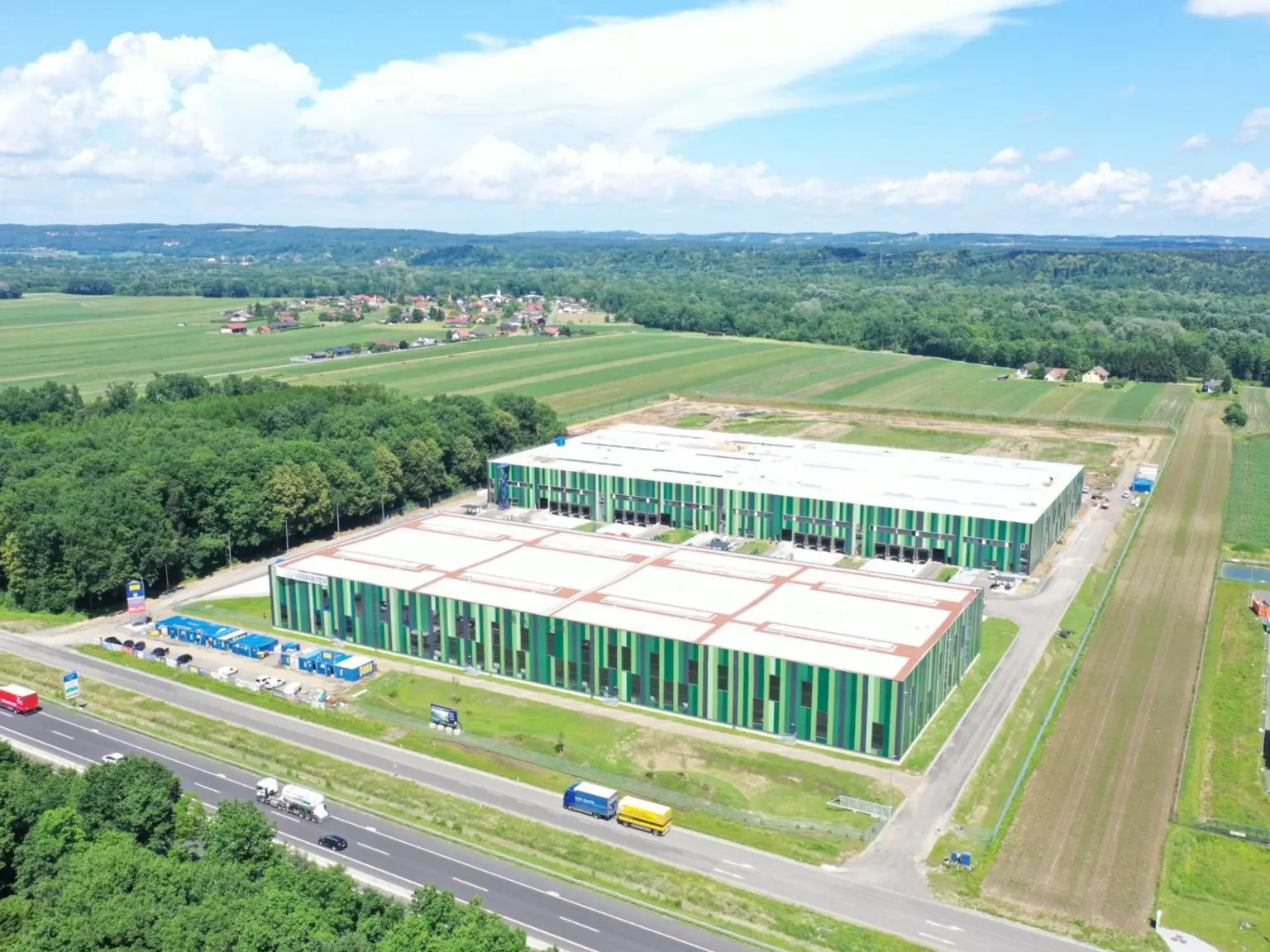 Luftbild Gewerbepark Panattoni