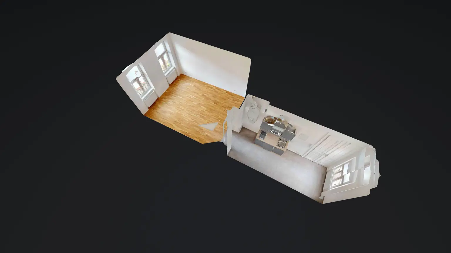 Rosensteingasse: Büro für Home-Office Nutzung/Atelier im 3. Stock ohne Lift - Gang-WC zur Alleinbenützung - Gute Verkehrsanbindung