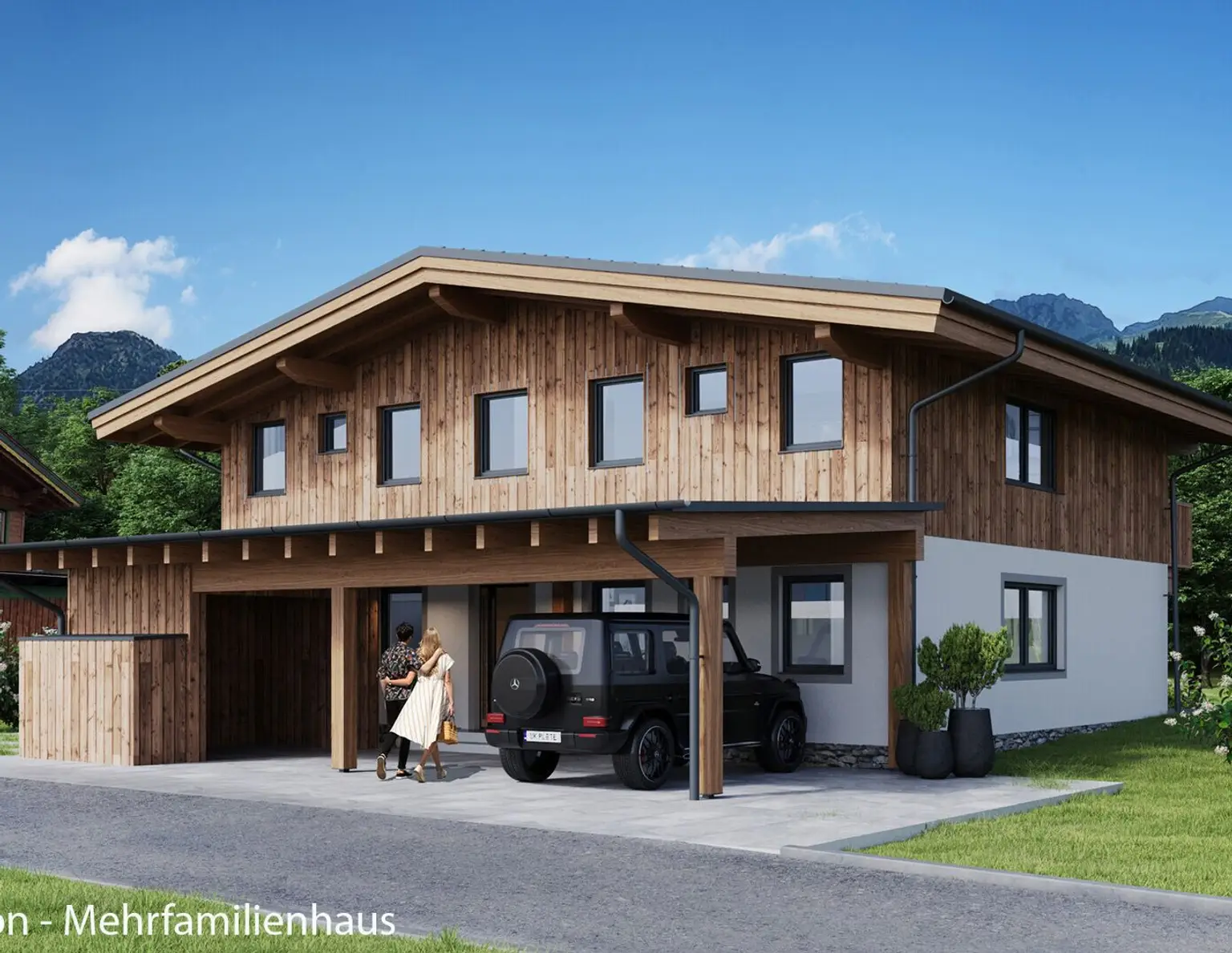 Grundstück mit Baugenehmigung für Doppel- oder Mehrfamilienhaus