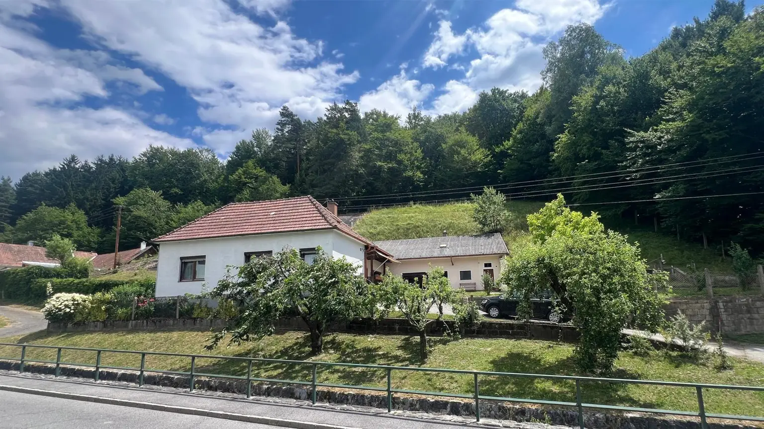 Ansicht von der Straße