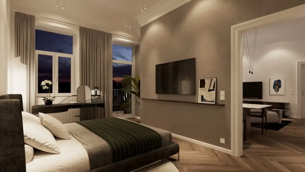 Stilvolle Altbau-Eleganz trifft modernen Wohnkomfort