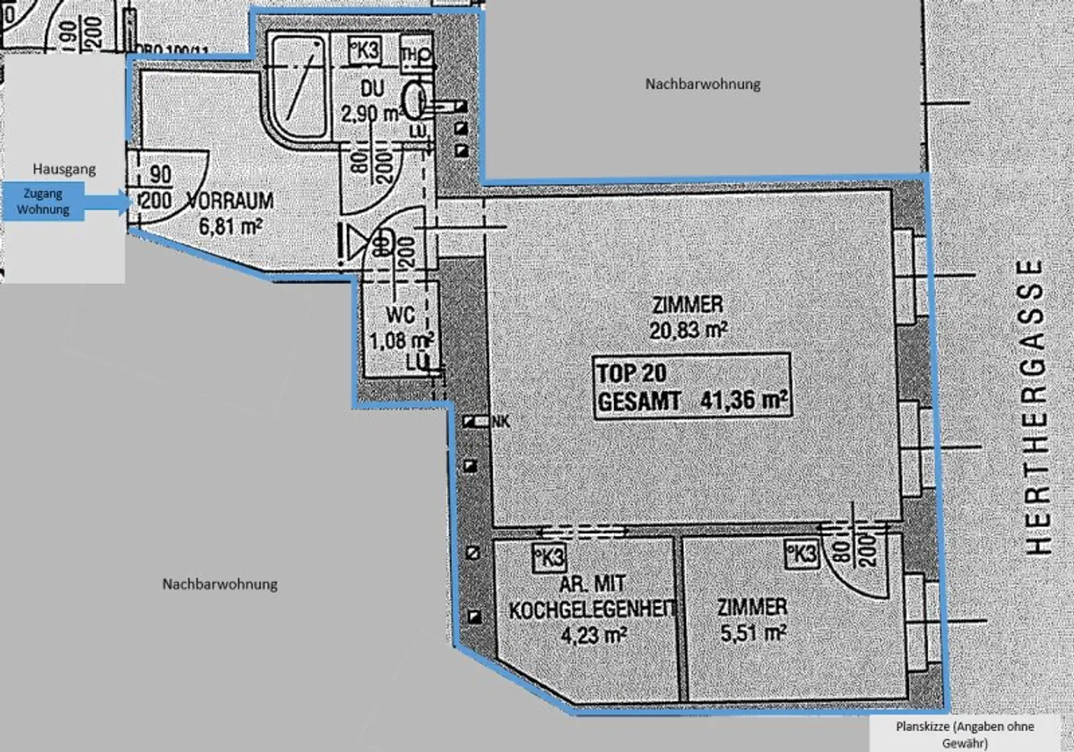 WOHNJUWEL: Elegante, modernisierte 2-Zimmer-Altbauwohnung in bester Lage ab sofort zu kaufen!