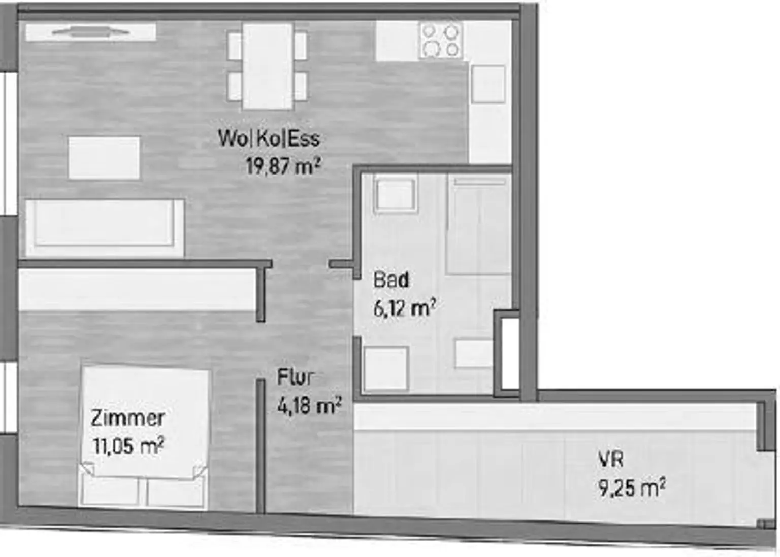 Top 2 mit 50m²