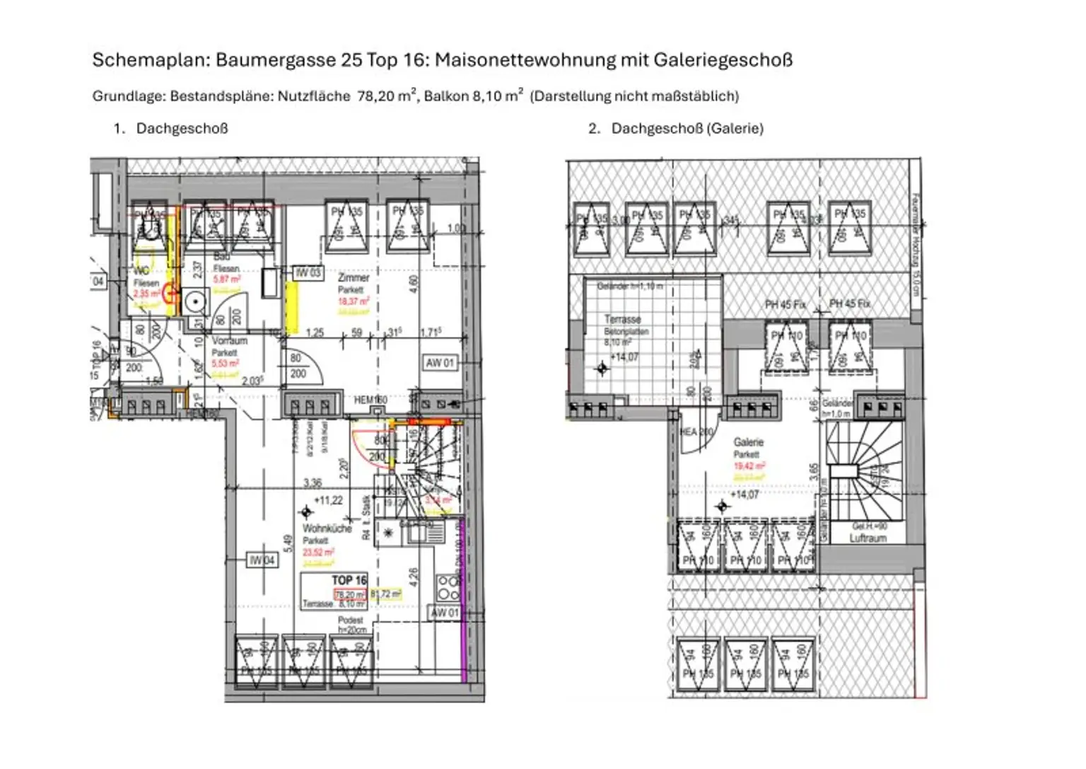 Dachgeschossausbau mit Terrasse & Klimaanlage - Erstbezug