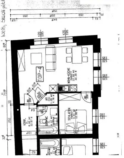 Tolle 2-Zimmer-Wohnung direkt am Stadtplatz 6 - Top 4