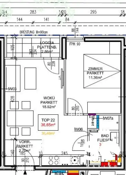 # SQ - TOP INVESTMENT - NEUBAUWOHNUNG - 2 ZIMMER im EG MIT LOGGIA - BEFRISTET VERMIETET BIS 28.02.2026 - TOP 22 - NETTO RENDITE ca. 3,5%